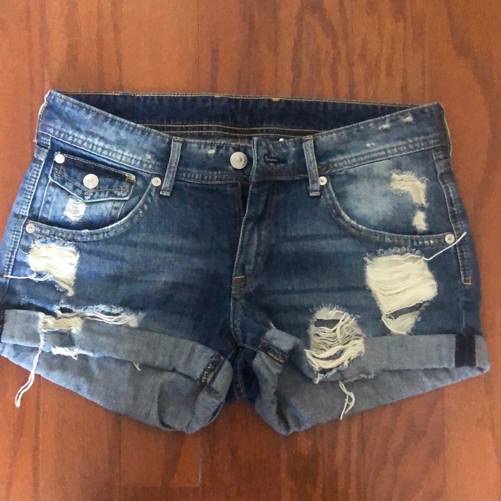Denim shorts